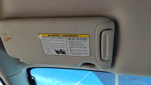 2014-2015 Nissan Versa Note Driver Left Sun Visor Oem Charcoal G 964013Wc1a — photo 3