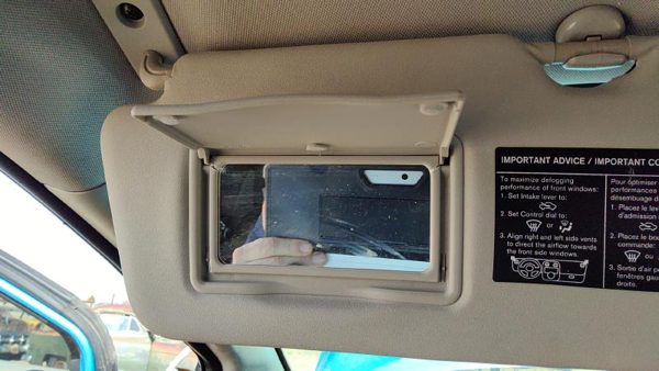 2014-2015 Nissan Versa Note Driver Left Sun Visor Oem Charcoal G 964013Wc1a — photo 6