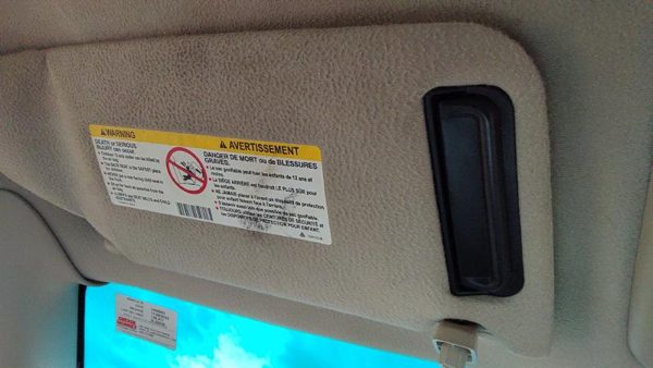 2000-2002 Cadillac Eldorado Driver Left Sun Visor Oem Shale 155 12480597 — photo 2