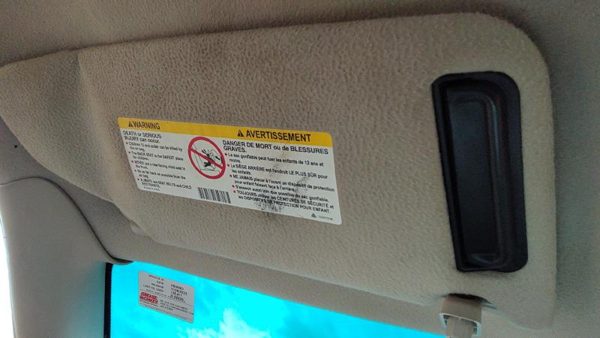 2000-2002 Cadillac Eldorado Driver Left Sun Visor Oem Shale 155 12480597 — photo 1