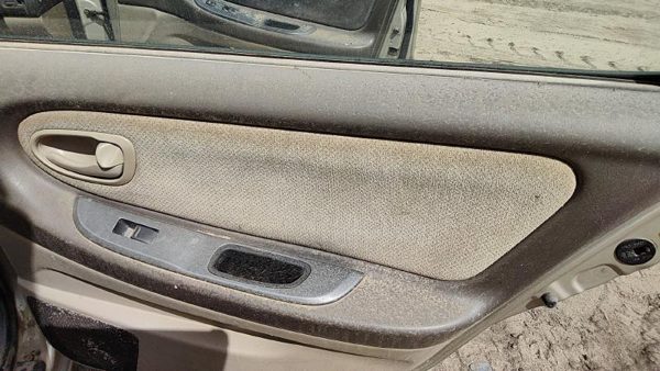 00-01 Nissan Maxima Passenger Right Rear Door Trim Panel With Switches Back Tan — photo 3