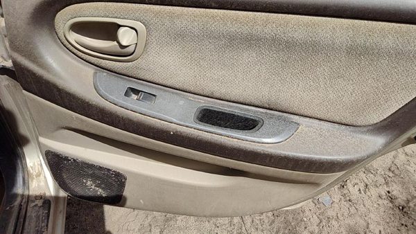 00-01 Nissan Maxima Passenger Right Rear Door Trim Panel With Switches Back Tan — photo 5