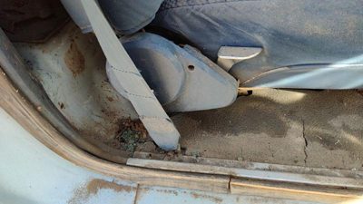 83-88 Ford Ranger Passenger Right Side Seat Trim Panel Oem Blue