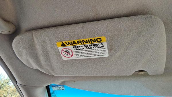 2001-2002 Dodge Neon Driver Left Sun Visor Oem Gray B7L5 0Tl35Tl2Aa — photo 2