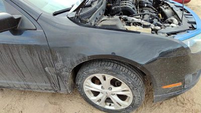 2010-2012 Ford Fusion Passenger Right Front Fender Oem Black Uh Ae5z16005a