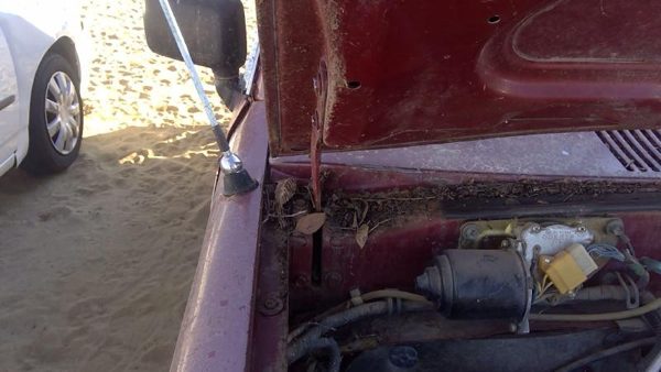 1981-1987 Isuzu Pup Pickup Passenger Right Hood Hinge Assembly Oem Red 94217433 — photo 3