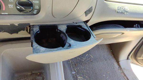 1997-2002 Ford Expedition Slide Out Dash Mounted Cup Holder Assembly Oem Tan Fh — photo 1