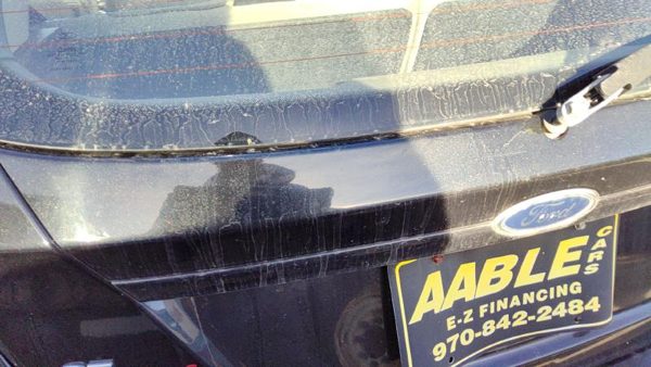 11-13 Ford Fiesta License Plate Trim Surround Panel Oem Tail Trunk Finish — photo 5