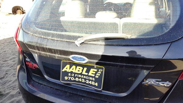 11-13 Ford Fiesta License Plate Trim Surround Panel Oem Tail Trunk Finish — photo 1
