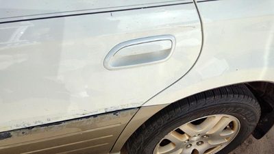 2000-2004 Legacy Outback Driver Left Rear Outside Door Handle Oem Back White 8Y3