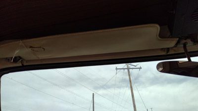 1974 Dodge Van B200 Driver Left Sun Visor Oem