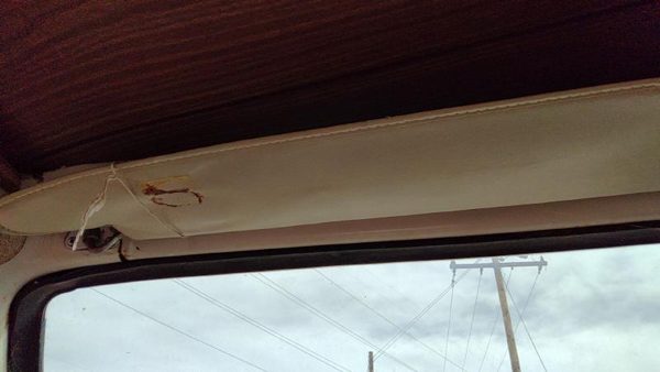 1974 Dodge Van B200 Driver Left Sun Visor Oem — photo 3