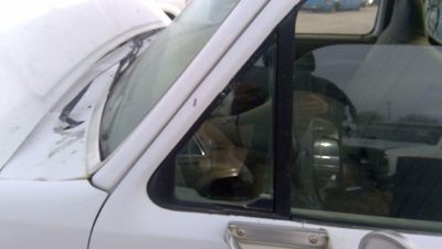 1992-1997 Ford F450 Driver Left Front Vent Window Small Door Glass With Frame