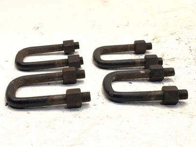 1961 Ford F100 Pickup Unibody Set Of Front Spring U-Bolts With Knuts Oem Leaf