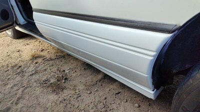 94 Pontiac Bonneville Driver Left Rear Moulding From Door Back Trim Strip White