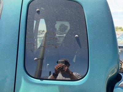 1997-2004 Ford F150 Driver Left Rear Door Glass Window SuperCab Flip OEM
