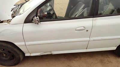 2002 Kia Rio Front Door LH White