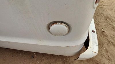 1974 Dodge Van B200 Fuel Gas Cap Lid Oem Filler White