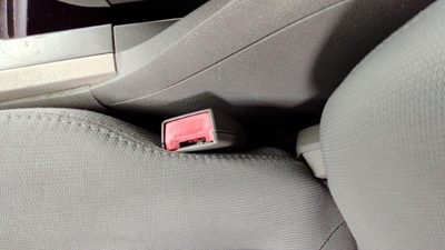 2010-2012 Chevy Traverse Driver Left Front Seat Belt Buckle Receiver Oem Gray