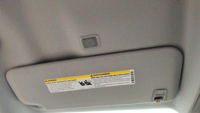 2014-2019 Silverado 1500 Driver Left Sun Visor Oem H2r Gray 22987235