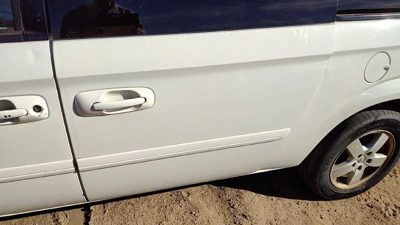 2007 Dodge Caravan Rear Door LH White pw1