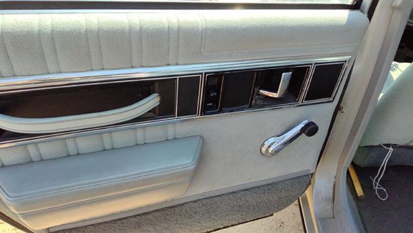 89-91 Olds 88 Driver Left Rear Door Trim Panel Back Gray — photo 5