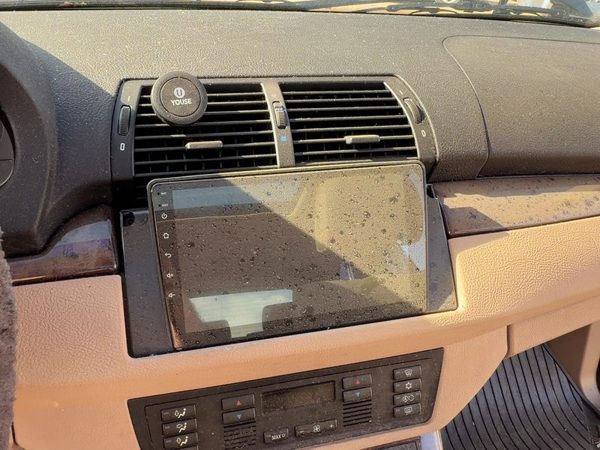 2000-2006 Bmw X5 Trim Bezel Around Radio Surround Dash Panel Oem E53 Beige Lchc — photo 1