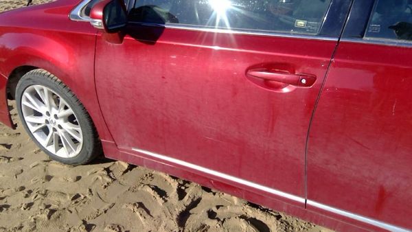 2010 Lexus HS250h Front Door Shell LH Red 3R1 — photo 1