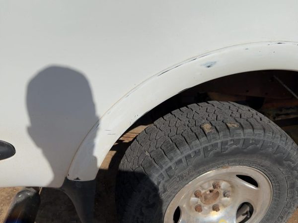 1997-2004 Ford F150 Passenger Right Rear Wheel Flare Moulding Oem Back White Yz — photo 2