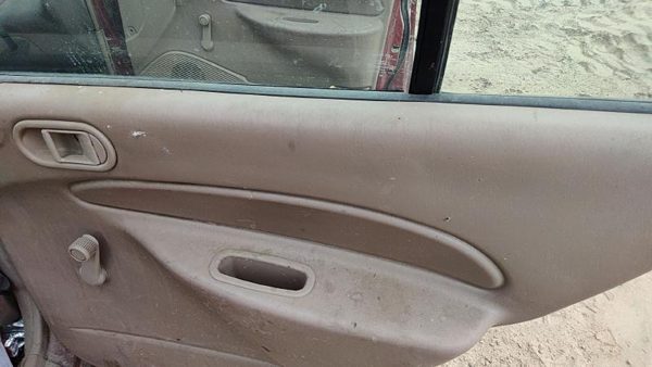 1997 Ford Escort Passenger Right Rear Door Trim Panel Manual Back Tan — photo 3