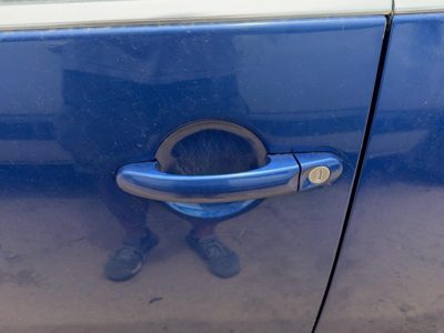 2003-2010 Vw Beetle Convertible Driver Left Front Outside Door Handle Oem Blue