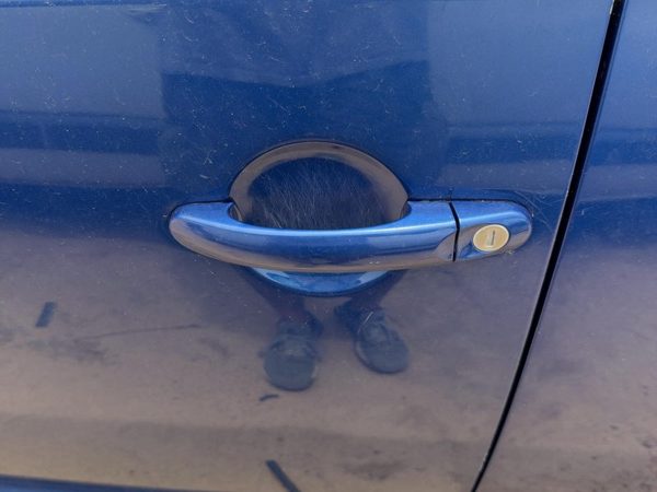 2003-2010 Vw Beetle Convertible Driver Left Front Outside Door Handle Oem Blue — photo 4