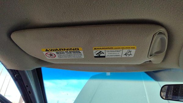 2001 Jeep Grand Cherokee Driver Left Sun Visor Oem Gray 5Hb93tl2ab — photo 1