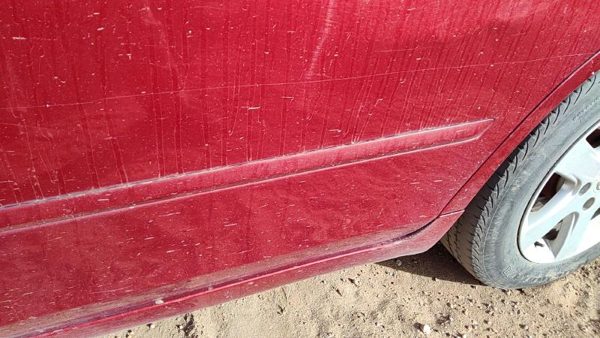 05-06 Nissan Altima Driver Left Rear Moulding From Door Back Trim Strip Red A15 — photo 4