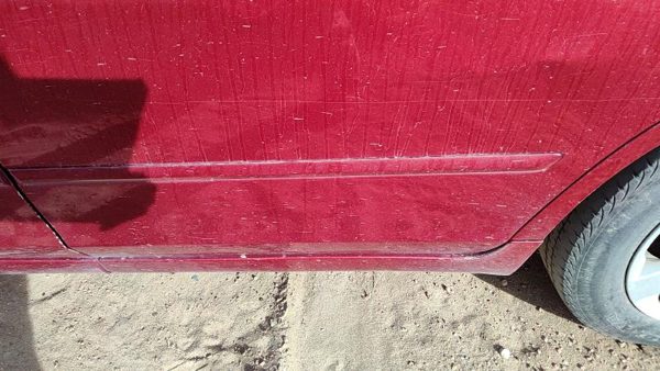 05-06 Nissan Altima Driver Left Rear Moulding From Door Back Trim Strip Red A15 — photo 1