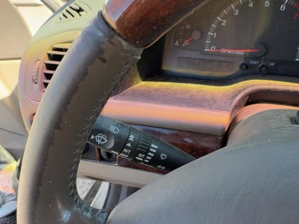 2001 Lincoln LS Steering Wheel OEM Leather Wrap Parchment Tan 4H XW4Z3600AAA — photo 3