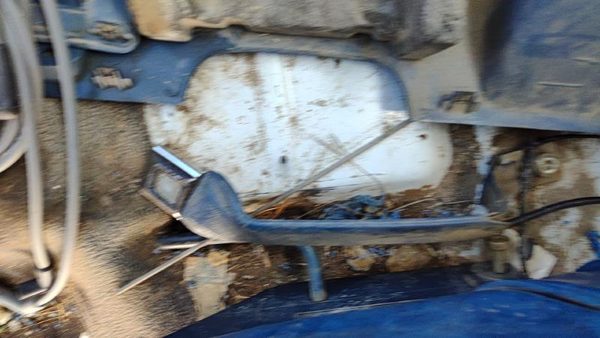92-97 Ford F350 Driver Left Front Seat Belt Buckle Receiver Oem Blue — photo 2
