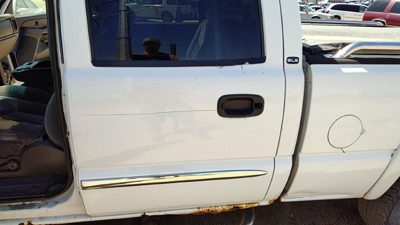 2005 GMC Sierra Rear Door LH White 50U