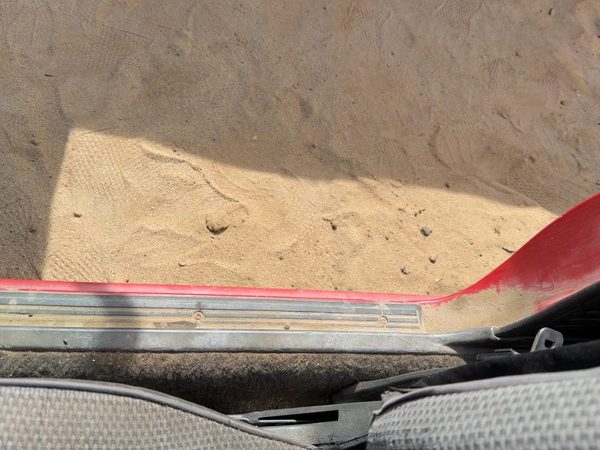 1987-1988 Toyota FX Passenger Right Lower Sill Step Moulding Trim Panel Gray — photo 6