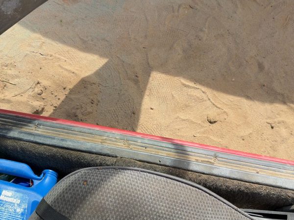 1987-1988 Toyota FX Passenger Right Lower Sill Step Moulding Trim Panel Gray — photo 3