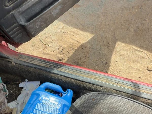 1987-1988 Toyota FX Passenger Right Lower Sill Step Moulding Trim Panel Gray — photo 2