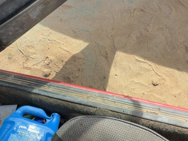 1987-1988 Toyota FX Passenger Right Lower Sill Step Moulding Trim Panel Gray — photo 4