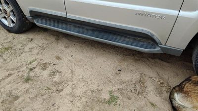03-04 Lincoln Aviator Passenger Right Side Step Running Board Oem