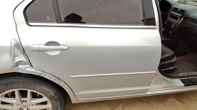 2012 Ford Fusion Rear Door RH Silver Ux