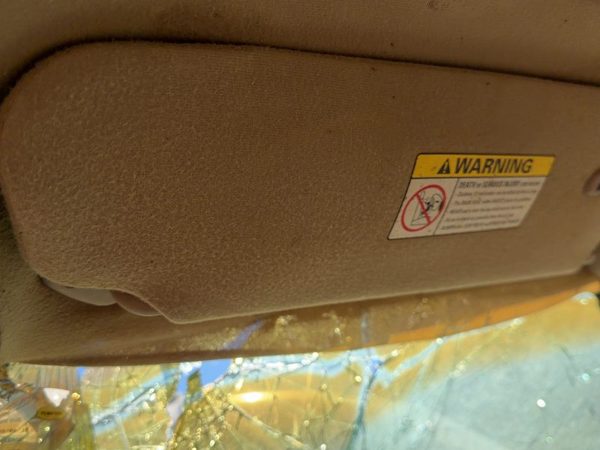 1998 Lincoln Navigator Sun Visor LH Tan Kx — photo 4