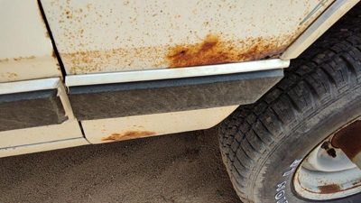 84-90 Dodge Ram W250 Passenger Right Moulding From Fender Oem Trim Strip