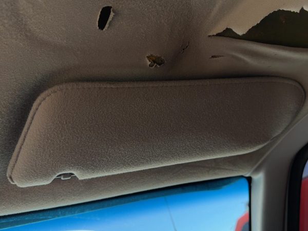 1996 Ford Ranger Passenger Right Sun Visor Oem Gray G2 — photo 1