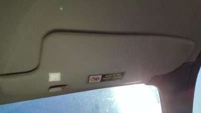 1994-1997 Ford Aspire Passenger Right Sun Visor Oem Gray