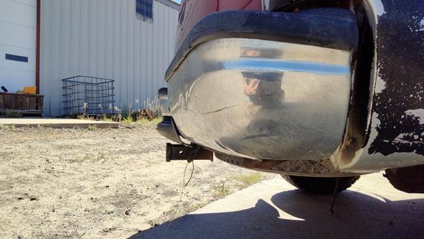 2003 Ford F250 Sd Pickup Rear Bumper Assembly Super Duty Maroon — photo 3