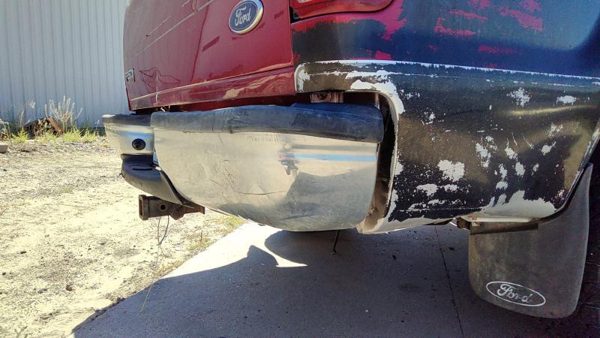 2003 Ford F250 Sd Pickup Rear Bumper Assembly Super Duty Maroon — photo 2